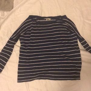 B.B. Dakota striped semi- cropped long sleeve